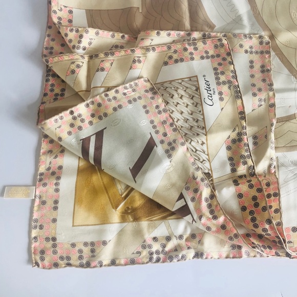 Authentic Cartier Silk Scarf - Picture 3 of 3
